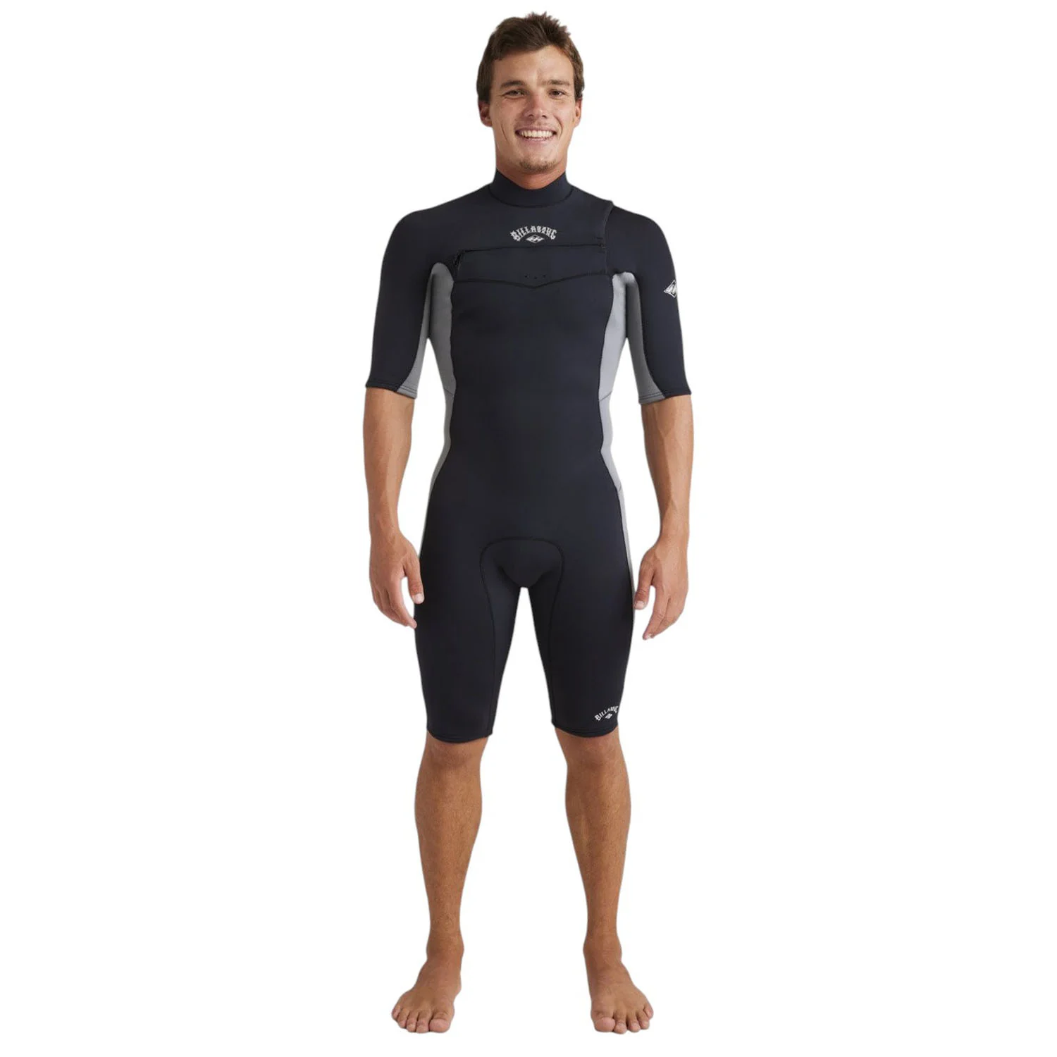 Billabong | Shorty à Manches Courtes Homme Absolute Natural Front Zip - 2/2mm