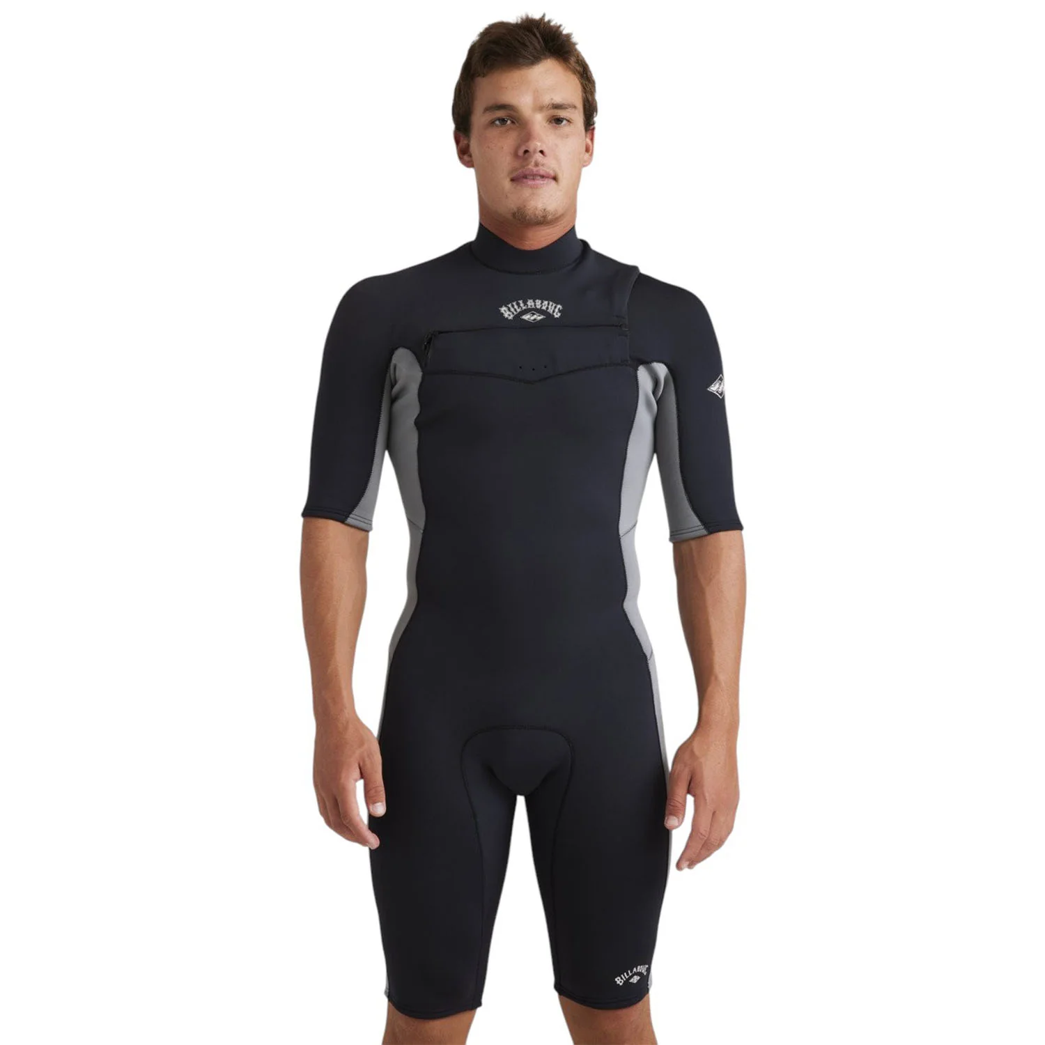 Billabong | Shorty à Manches Courtes Homme Absolute Natural Front Zip - 2/2mm - Image 2