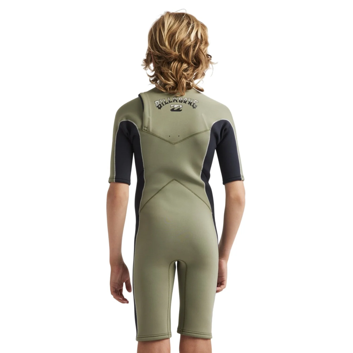 Billabong | Shorty à Manches Courtes Garçon Absolute Natural Chest Zip - 2/2mm - Image 4
