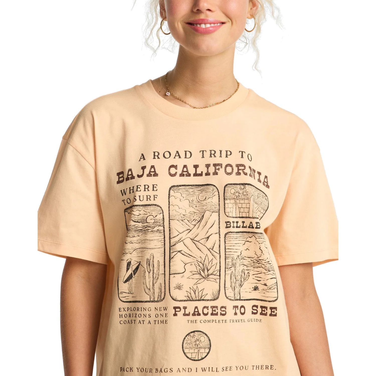 Billabong | T-Shirt à Manches Courtes Femme Flying To The Moon - Image 4