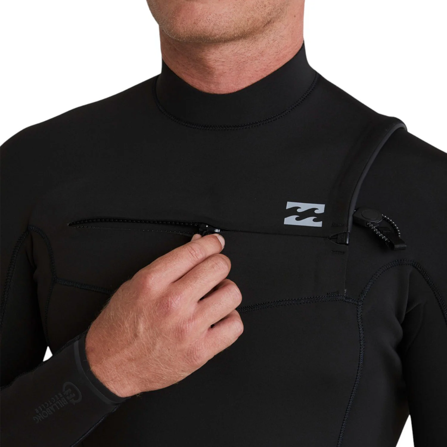 Billabong | Shorty à Manches Longues Homme Revolution Natural Front Zip - 2/2mm - Image 4