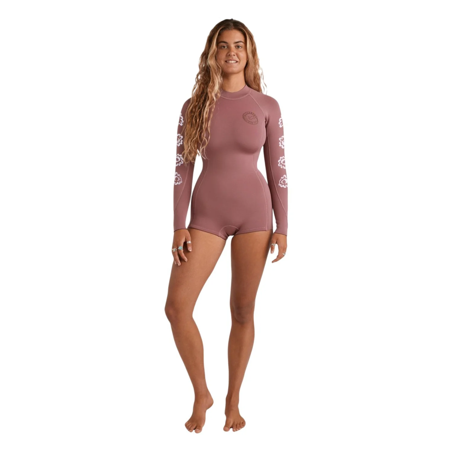 Billabong | Shorty à Manches Longues Femme Spring Fever Natural Back Zip - 2/2mm