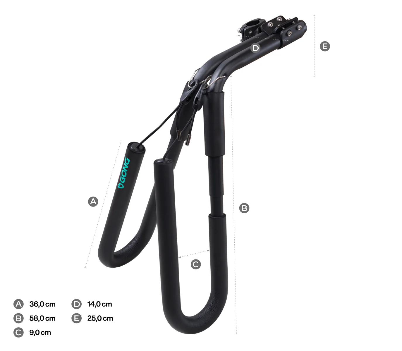 GONG | Surf Bike Rack Shortboard - Image 9