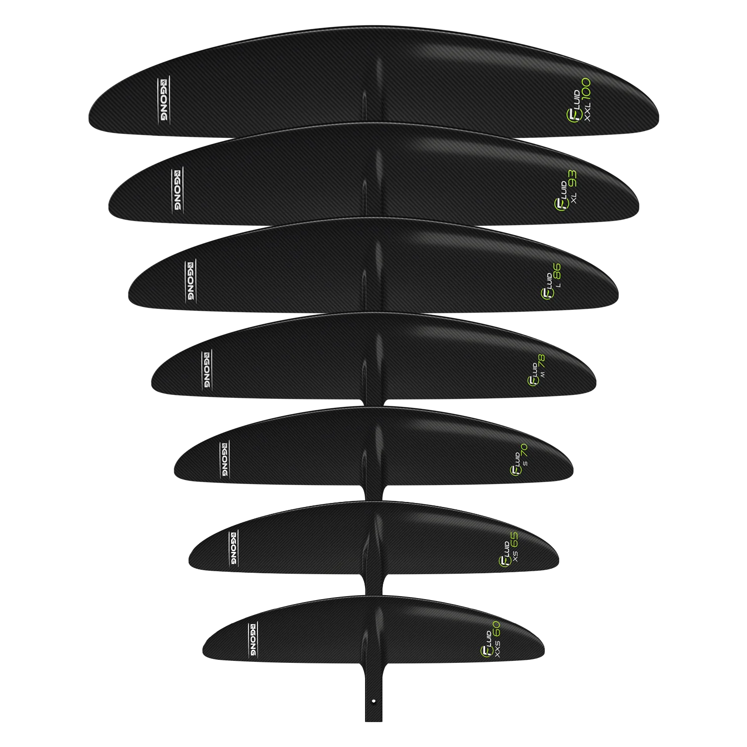 GONG | Foil Front Wing Fluid V2 - Black - Image 3