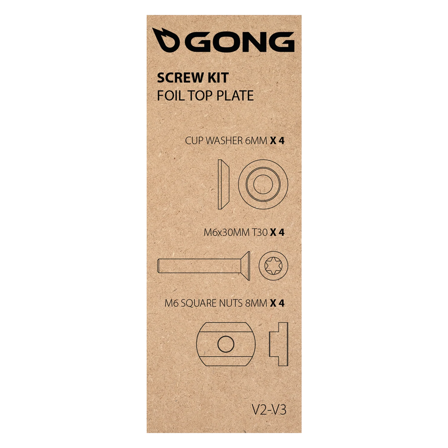 GONG | Kit Vis Platine V2/V3