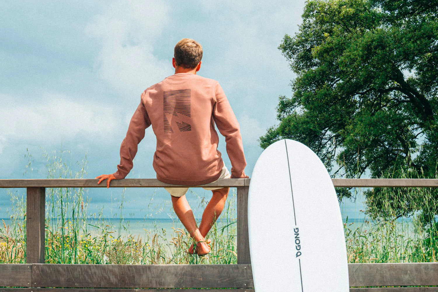 GONG | Sweat Graphic Swell Unisexe en Coton Biologique - Image 18