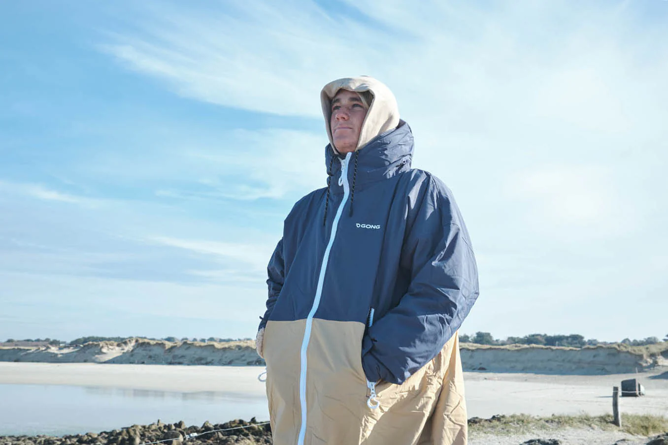GONG | Poncho Imperméable Bleu - Image 15