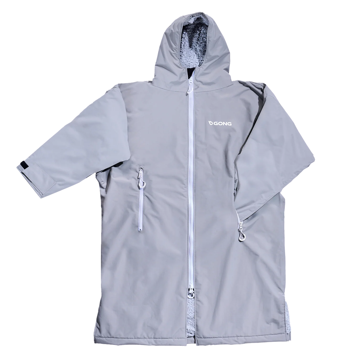GONG | Poncho Imperméable Gris Clair